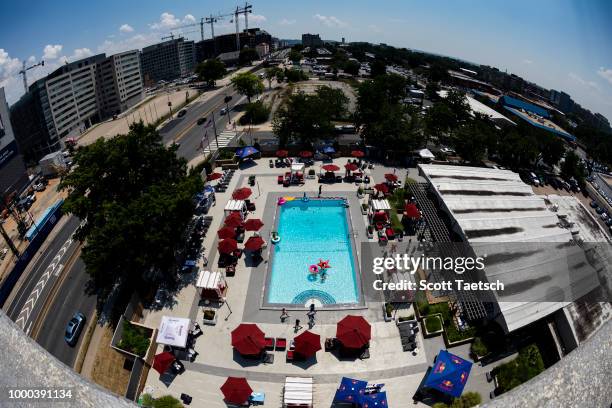 Rooftop view of the Oakley Pool Party Featuring Deep Eddy Vodka at Capitol Skyline Hotel Pool on July 16, 2018 in Washington, DC.