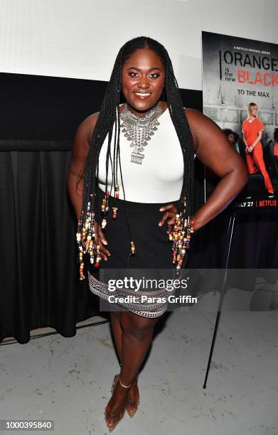 Actress Danielle Brooks attends "Orange Is the New Black" 6th season Atlanta screening and Q&A at Landmark Midtown Arts Cinema on July 16, 2018 in...