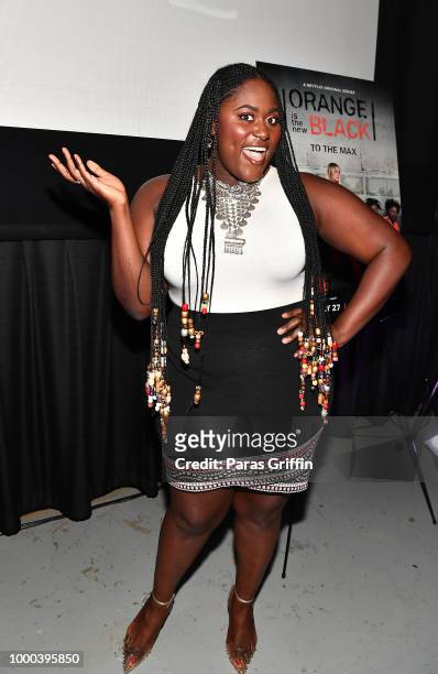 Actress Danielle Brooks attends "Orange Is the New Black" 6th season Atlanta screening and Q&A at Landmark Midtown Arts Cinema on July 16, 2018 in...