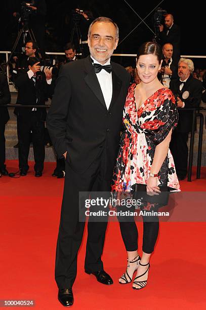 Jury Member Giovanna Mezzogiorno and guest attend the 'Our Life' Premiere held at the Palais des Festivals during the 63rd Annual International...