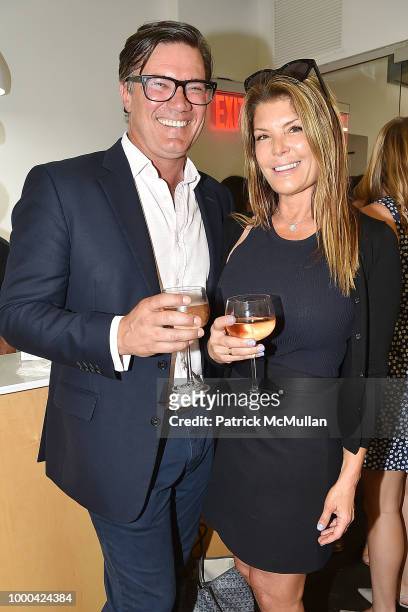 Andrew Wessels and Jennifer Martucci attend Magrino First Look Preview 2018 at Magrino on July 16, 2018 in New York City.