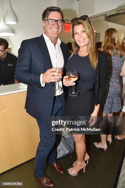 Andrew Wessels and Jennifer Martucci attend Magrino First Look Preview 2018 at Magrino on July 16, 2018 in New York City.