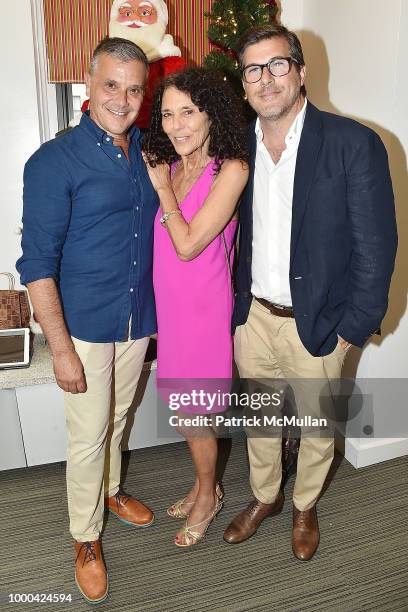 David Bowen, Baroness Sheri de Borchgrave and Adam Paige attend Magrino First Look Preview 2018 at Magrino on July 16, 2018 in New York City.