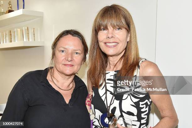 Eve MacSweeney and Pamela Taylor Yates attend Magrino First Look Preview 2018 at Magrino on July 16, 2018 in New York City.