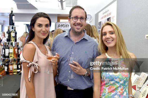 Angela Frawley, Sean Walsh and Nicole Hall attend Magrino First Look Preview 2018 at Magrino on July 16, 2018 in New York City.