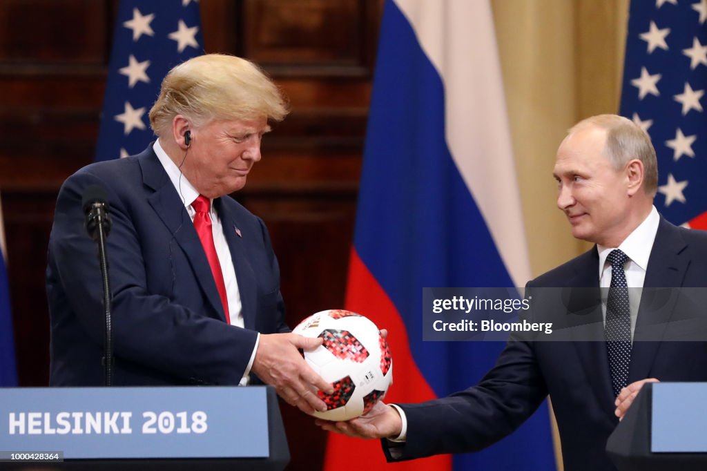 U.S. President Donald Trump And Russian President Vladimir Putin's Helsinki Summit