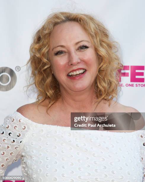 Actress Virginia Madsen attends the Premiere of "1985" at the 2018 Outfest Los Angeles LGBT Film Festival at the DGA Theater on July 16, 2018 in Los...