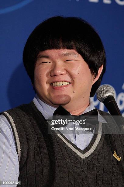 Lin Yu Chun attends the Los Angeles Dodger's news conference announcing partnership with Taiwan Tourism Board on May 20, 2010 in Los Angeles,...