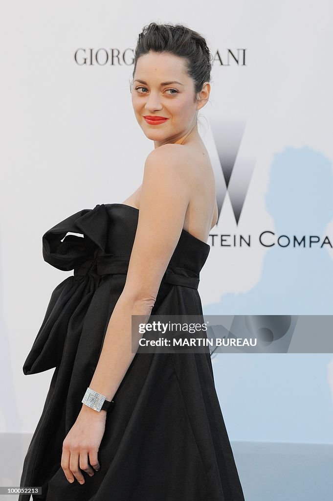 French actress Marion Cotillard poses wh