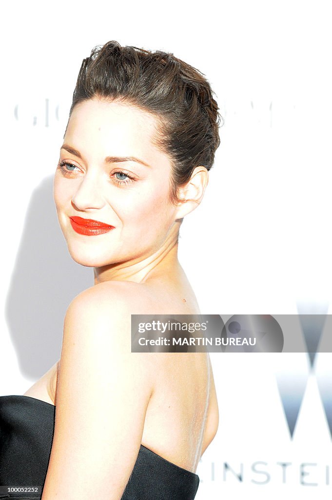 French actress Marion Cotillard poses wh