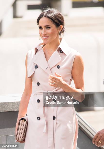 Meghan, Duchess of Sussex visits The Nelson Mandela Centenary Exhibition at Southbank Centre on July 17, 2018 in London, England.