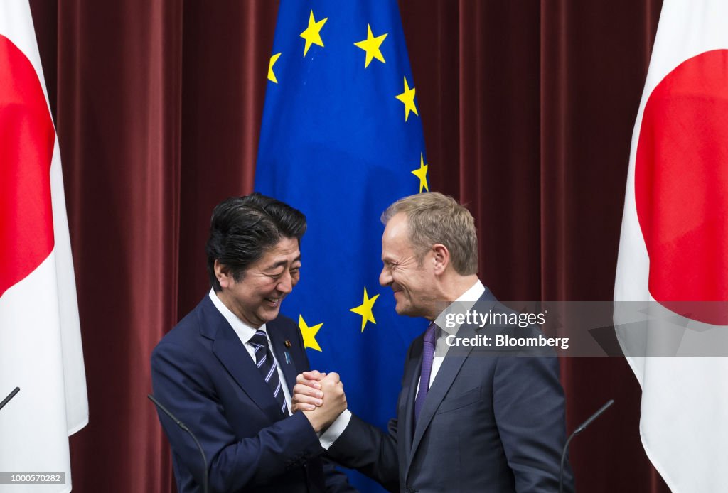 European Commission President Jean-Claude Juncker in Tokyo for EU-Japan Summit