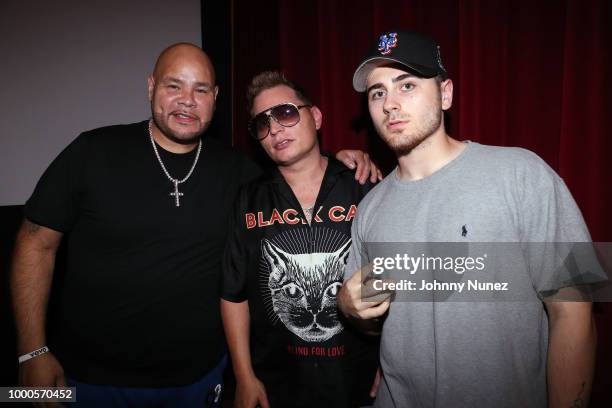 Fat Joe, Scott Storch, and Rah-C attend the "Still Storch" New York Screening at The Roxy Hotel on July 16, 2018 in New York City.