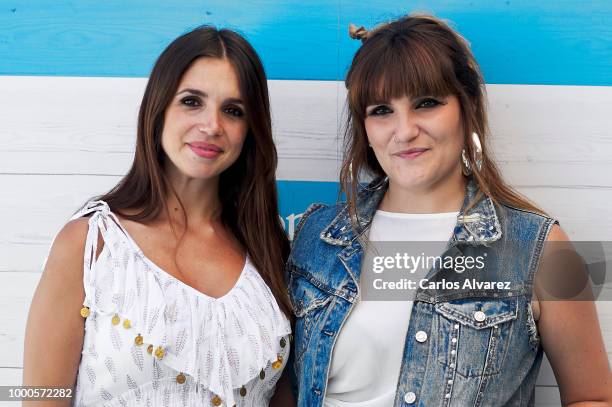 Actress Elena Furiase and singer Rozalen present 'Yo Soy Asi' campaign by Font Vella at Room Mate Oscar Hotel on July 17, 2018 in Madrid, Spain.