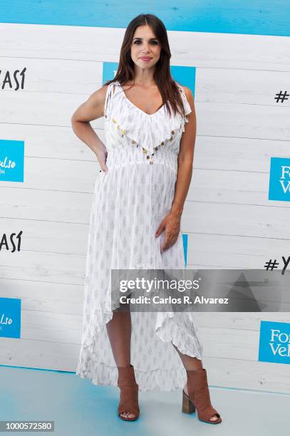 Actress Elena Furiase presents 'Yo Soy Asi' campaign by Font Vella at Room Mate Oscar Hotel on July 17, 2018 in Madrid, Spain.