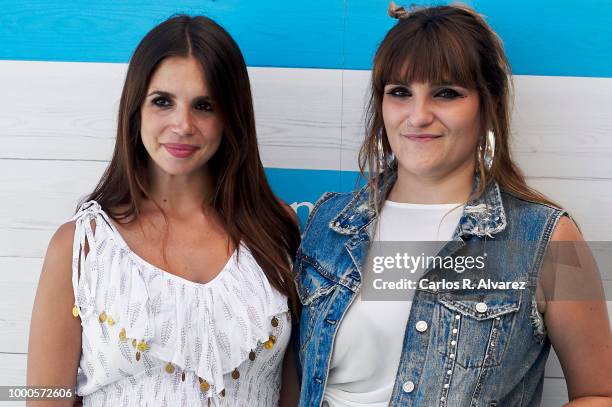 Actress Elena Furiase and singer Rozalen present 'Yo Soy Asi' campaign by Font Vella at Room Mate Oscar Hotel on July 17, 2018 in Madrid, Spain.