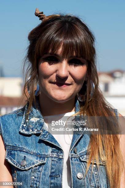 Singer Rozalen presents 'Yo Soy Asi' campaign by Font Vella at Room Mate Oscar Hotel on July 17, 2018 in Madrid, Spain.
