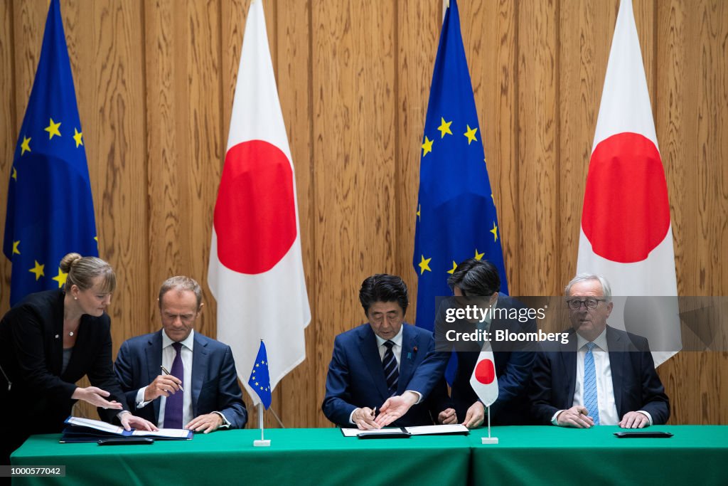 European Commission President Jean-Claude Juncker in Tokyo for EU-Japan Summit