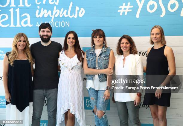 Ainhoa Arbizu , Rozalen , Elena Furiase and Claudia Billstein present the Font Vella campaigns IV Eres Impulso and #YoSoyAsi on July 17, 2018 in...