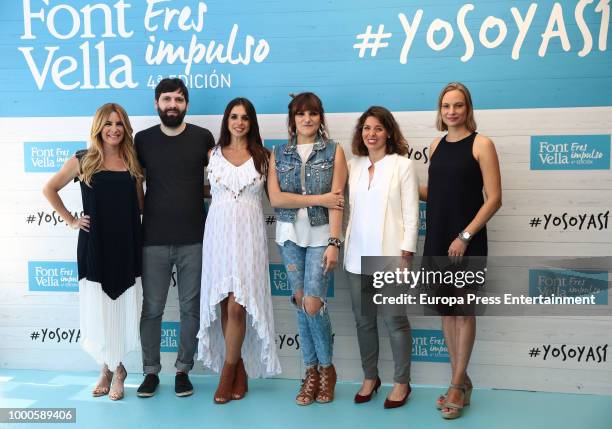 Ainhoa Arbizu , Rozalen , Elena Furiase and Claudia Billstein present the Font Vella campaigns IV Eres Impulso and #YoSoyAsi on July 17, 2018 in...