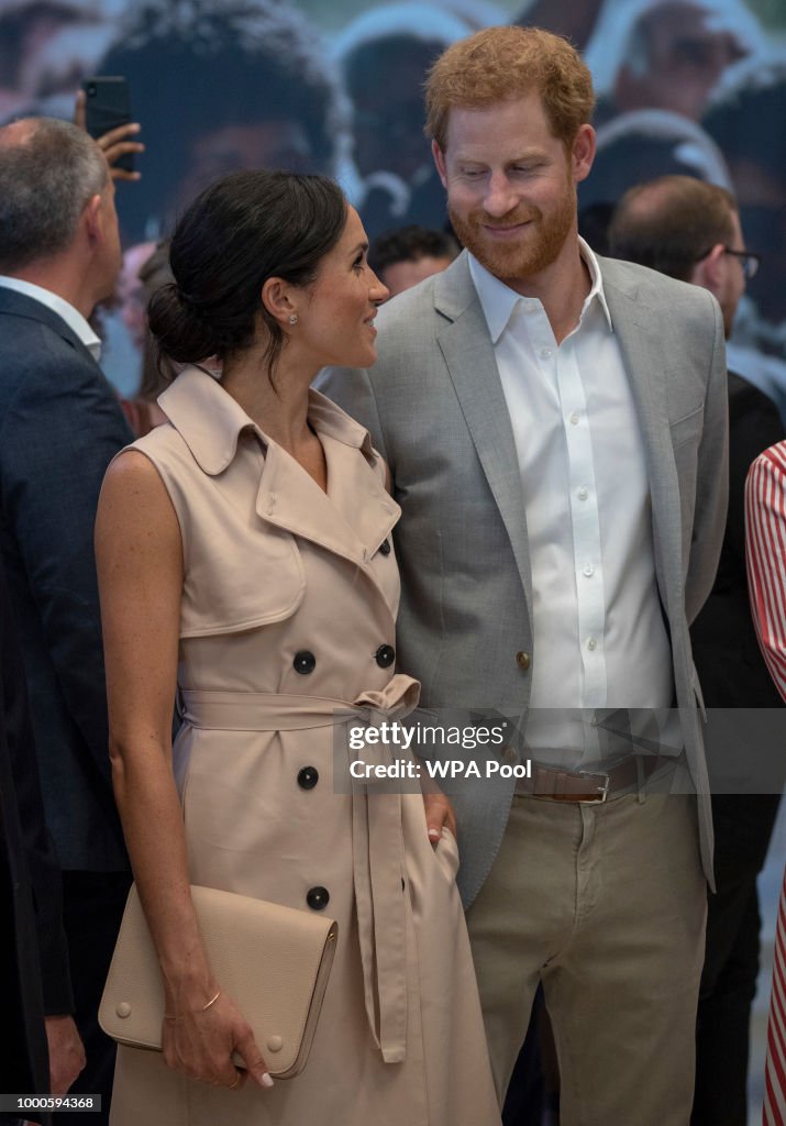 The Duke & Duchess of Sussex Visit The Nelson Mandela Centenary Exhibition