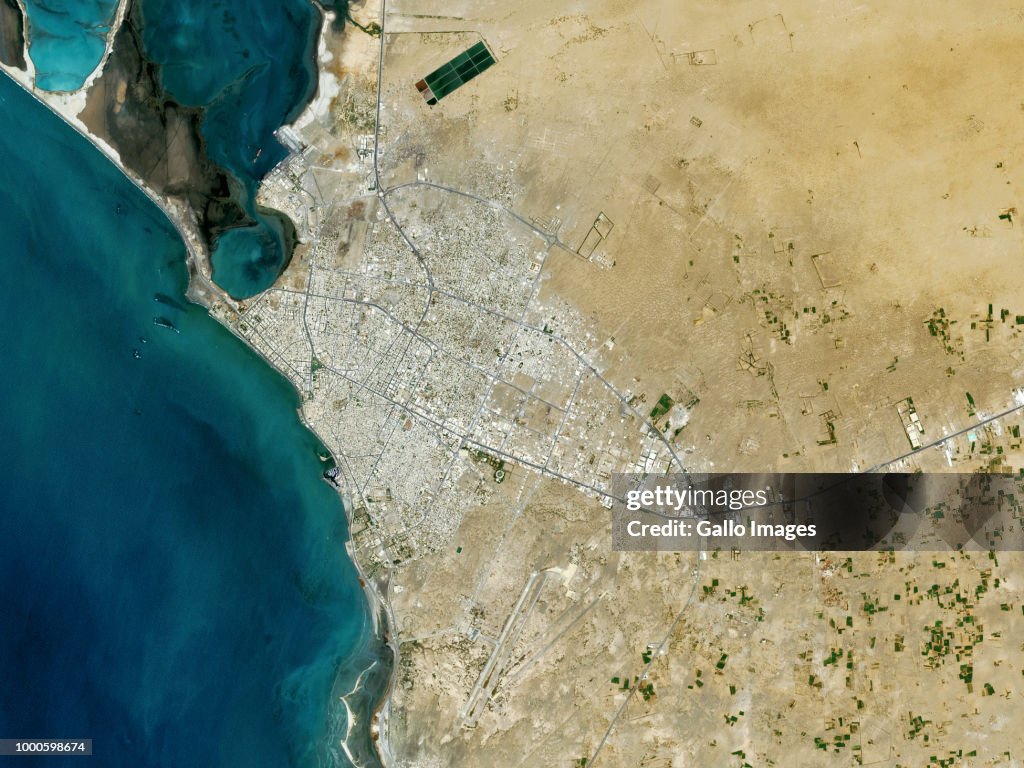Satellite view of Al Hudaydah