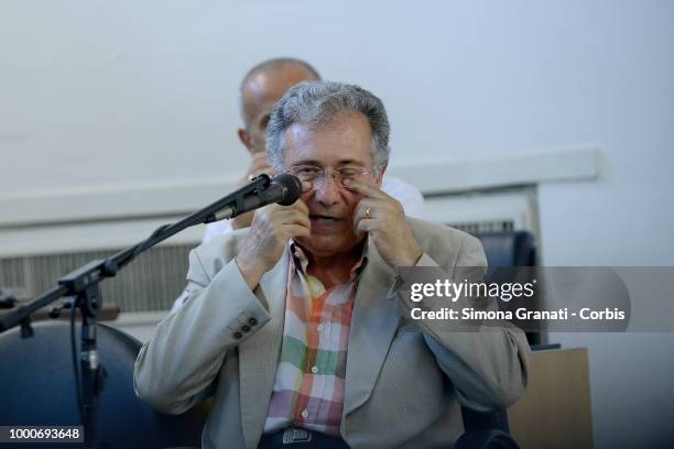 Giovanni Cucchi interviewed as a witness during the trial against five military police officers for the death of his son Stefano Cucchi, on July 17,...