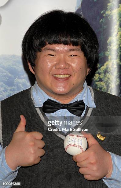 Singer Lin Yu-Chun attends a news conference to announce expanded partnership between the Los Angeles Dodgers and Taiwan Tourism Board at Dodger...