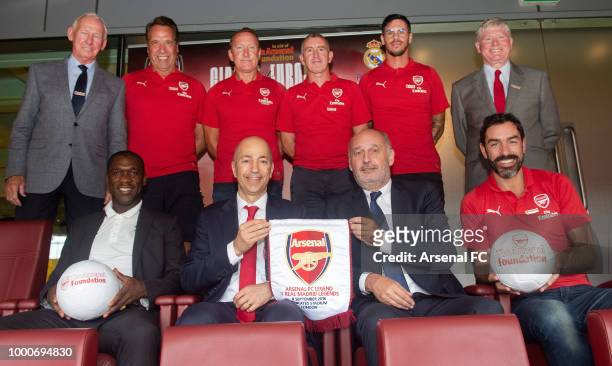 Bob Wilson, Real Madrid Legend Clarence Seedorf, David Seaman, Arsenal CEO Ivan Gazidis, Ray Parlour, Nigel Winterburn, Real Madrid ambassador...