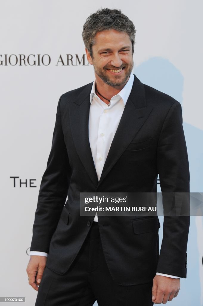 British actor Gerard Butler poses while