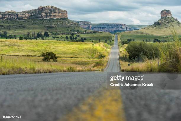 on the road - lesotho stock pictures, royalty-free photos & images