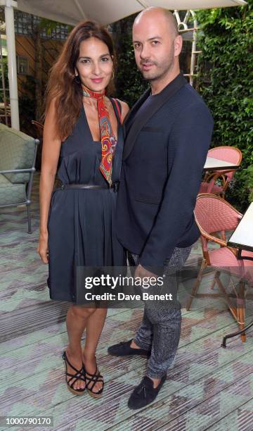 Yasmin Mills and Justin Horne attend a special dinner hosted by For Good Causes in aid of Afrikids at Chucs on July 17, 2018 in London, England.