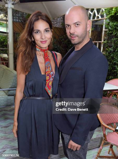 Yasmin Mills and Justin Horne attend a special dinner hosted by For Good Causes in aid of Afrikids at Chucs on July 17, 2018 in London, England.