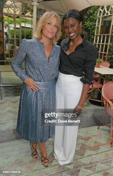 Mika Simmons and June Sarpong attend a special dinner hosted by For Good Causes in aid of Afrikids at Chucs on July 17, 2018 in London, England.