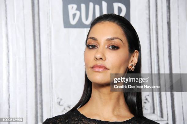 Actress Janina Gavankar visits Build Series to discuss 'Blindspotting' at Build Studio on July 17, 2018 in New York City.