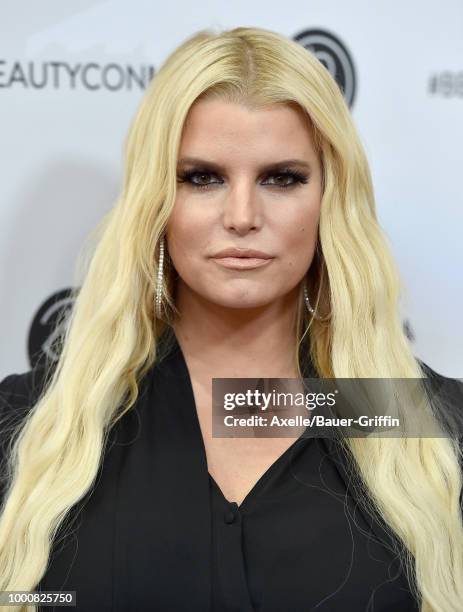 Fashion designer Jessica Simpson attends Beautycon Festival LA 2018 at Los Angeles Convention Center on July 14, 2018 in Los Angeles, California.