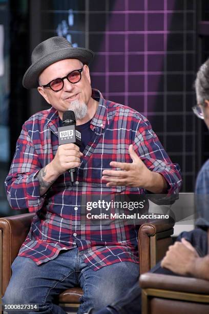 Writer, creator and director Bobcat Goldthwait visits Build to discuss his new show "Misfits & Monsters" at Build Studio on July 17, 2018 in New York...