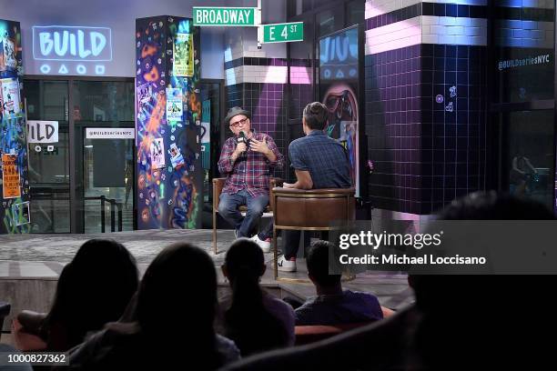 Writer, creator and director Bobcat Goldthwait visits Build to discuss his new show "Misfits & Monsters" at Build Studio on July 17, 2018 in New York...