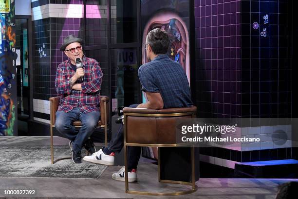 Writer, creator and director Bobcat Goldthwait visits Build to discuss his new show "Misfits & Monsters" at Build Studio on July 17, 2018 in New York...