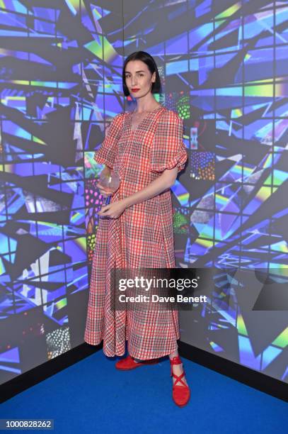 Erin O'Connor attends the launch of Bombay Sapphire's 'Canvas', a destination designed to stir creativity and inspire creative self-expression, in...