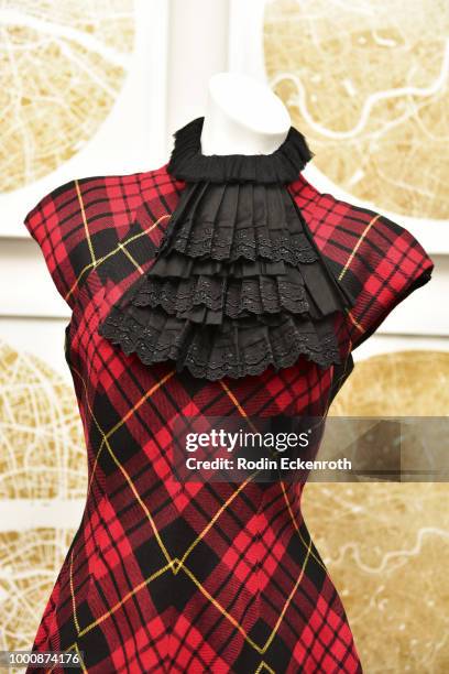 Alexander McQueen Fall 2006 "Widows of Culloden" dress on exhibit for the new film documentary "McQueen" at The London Hotel on July 17, 2018 in West...