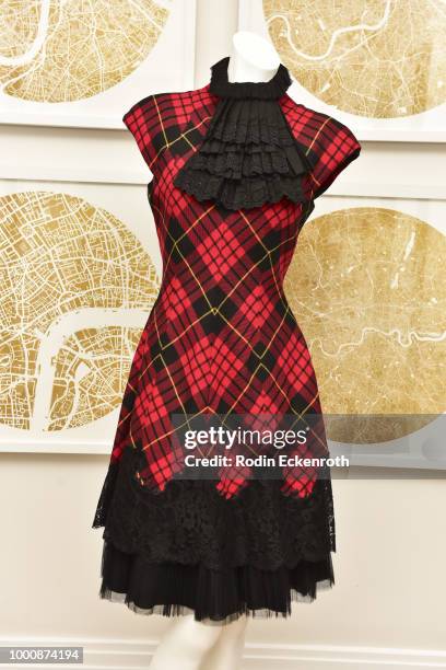 Alexander McQueen Fall 2006 "Widows of Culloden" dress on exhibit for the new film documentary "McQueen" at The London Hotel on July 17, 2018 in West...