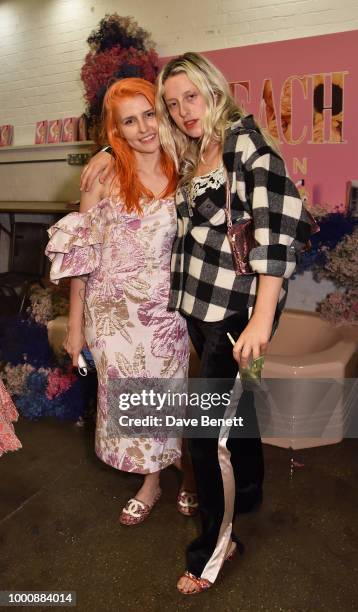 Alex Brownsell and Harriet Varney attend the Bleach Summer Party at Protein Studios on July 17, 2018 in London, England.