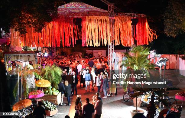 General view during 'Temple of Sun' the P1 summer party at P1 on July 17, 2018 in Munich, Germany.