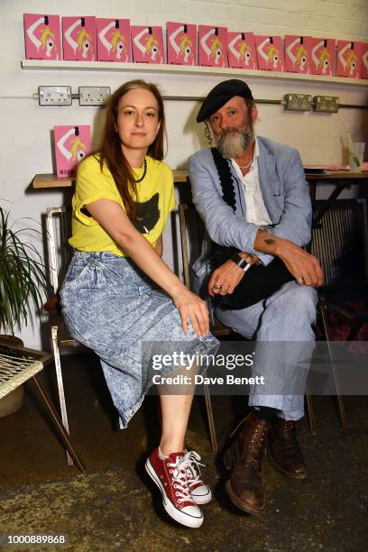 Anita Goszczynska and David Tibet attend the Bleach Summer Party at Protein Studios on July 17, 2018 in London, England.