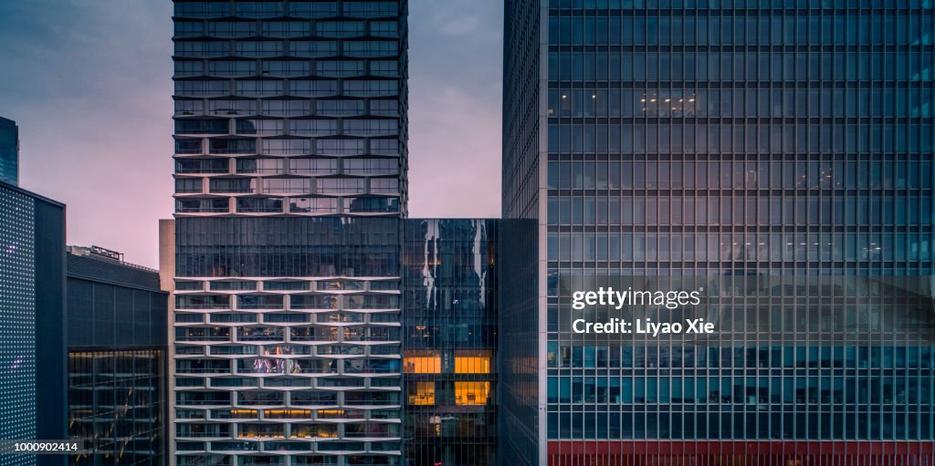 Skyscrapers facades