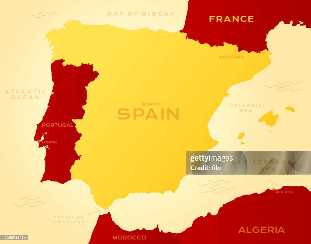 Spain Development Map Map Of Spain And Other Countries