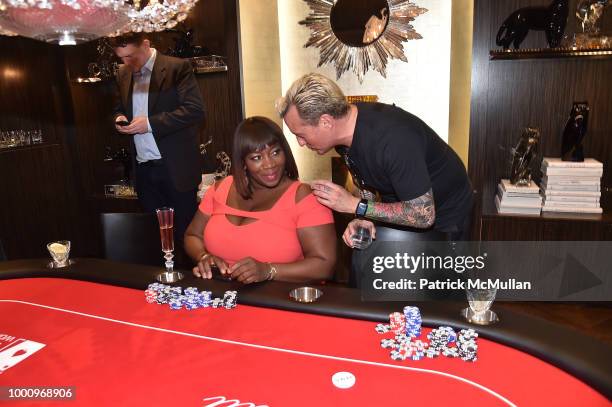 Bevy Smith and Jim Shreve attend High Roller's Night hosted by Baccarat with WPT & DJ Mad Marj at Baccarat Flagship on July 17, 2018 in New York City.