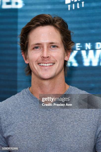 Bryan Adrian attends the premiere of Blumhouse Productions and Universal Pictures' "Unfriended: Dark Web" at L.A. LIVE on July 17, 2018 in Los...