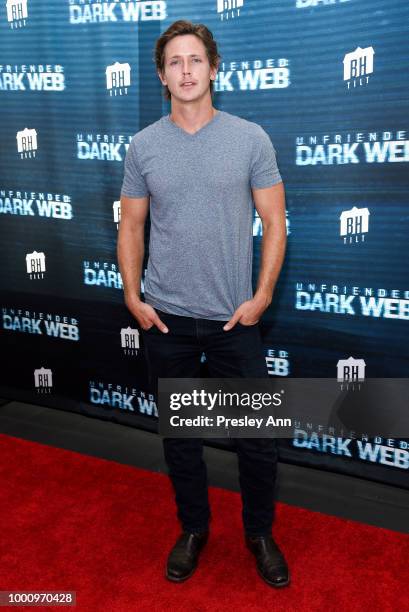 Bryan Adrian attends the premiere of Blumhouse Productions and Universal Pictures' "Unfriended: Dark Web" at L.A. LIVE on July 17, 2018 in Los...